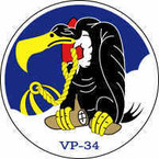 STICKER USN US NAVY VP 34