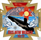 STICKER USN US NAVY SSN 79 NEW MEXICO