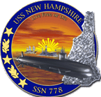 STICKER USN US NAVY SSN 778 USS NEW HAMPSHIRE