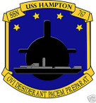 STICKER USN US NAVY SSN 767 USS HAMPTON