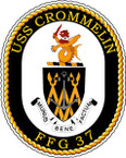 STICKER USN US NAVY FFG 37 USS CROMMELIN