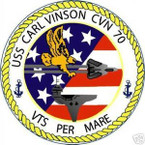 STICKER USN US NAVY CVN 70 USS CARL VINSON CARRIERb