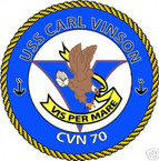 STICKER USN US NAVY CVN 70 USS CARL VINSON CARRIER 2