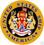 STICKER USN US NAVY CVA 66 USS AMERICA AIRCRAFT CARRIER