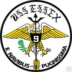 STICKER USN US NAVY CV 9 USS ESSEX CARRIER