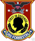 STICKER USN US NAVY CV 59 USS FORRESTAL CARRIER