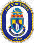 STICKER USN US NAVY CG 49 USS VINCENNES