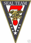STICKER USN UNIT NAVY SEAL TEAM  7