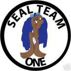 STICKER USN UNIT NAVY SEAL TEAM  1