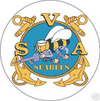 STICKER USN UNIT NAVAL CONSTRUCTION SVA SEABEE