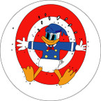 STICKER USN NIT NAS Jacksonville - Advanced Gunnery School - Donald Target