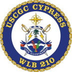 STICKER USCGC WLB 210 CYPRESS