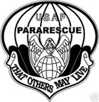 STICKER USAF VET PARARESCUE VETERAN