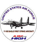 STICKER USAF VET F15E STRIKE FIGHTER DECAL