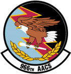 STICKER USAF  966 Airborne Air Control Squadron Emblem