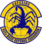 STICKER USAF  822nd Base Defense Squadron Emblem
