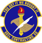 STICKER USAF  802nd Contracting Squadron Emblem