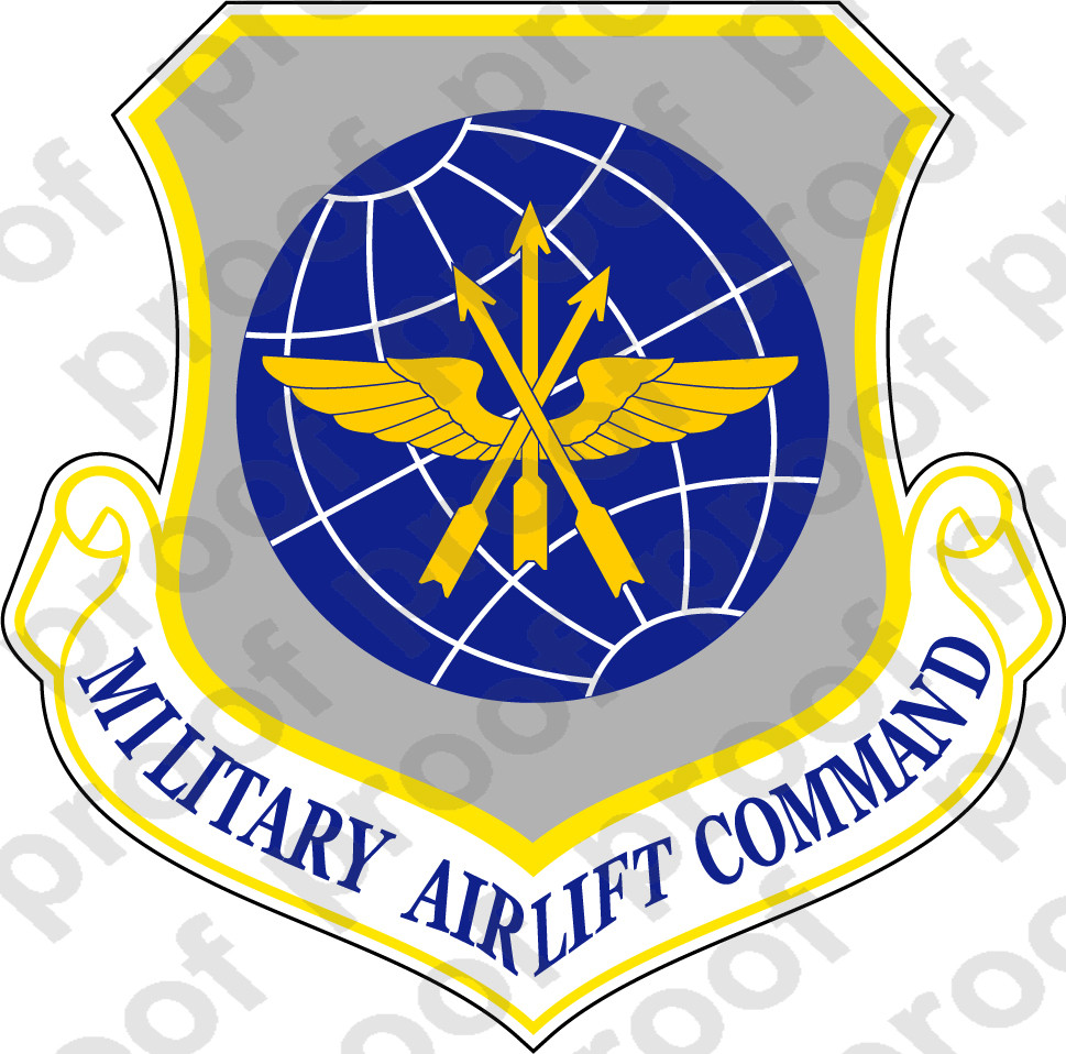 STICKER USAF Military Airlift Command - M.C. Graphic Decals
