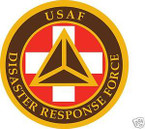 STICKER USAF DISASTER RESPONSE FORCE