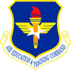 STICKER USAF AIR EDUCATION N TRAINING COMMAND