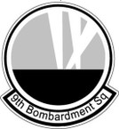 STICKER USAF 9TH BOMB SQUADRON B