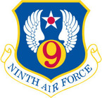 STICKER USAF 9TH AIR FORCE