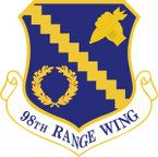 STICKER USAF 98TH RANGE WING