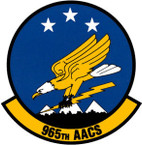 STICKER USAF 965th Airborne Air Control Squadron Emblem