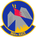 STICKER USAF 964th Airborne Air Control Squadron Emblem