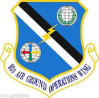 STICKER USAF 93rd Air Ground Operations Wing (ACC) Emblem