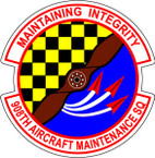 STICKER USAF 908TH MAINTENANCE SQUADRON