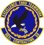 STICKER USAF 902nd Contracting Squadron Emblem