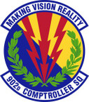 STICKER USAF 902nd Comptroller Squadron Emblem