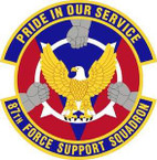 STICKER USAF 87th Force Support Squadron Emblem