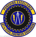 STICKER USAF 87th Civil Engineer Squadron Emblem