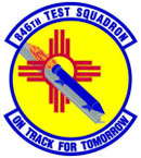 STICKER USAF 846th Test Squadron Emblem
