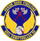 STICKER USAF 802nd Comptroller Squadron Emblem