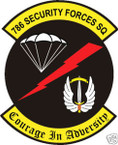 STICKER USAF 786th SECURITY FORCES SQUADRON