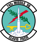 STICKER USAF 742nd Missile Squadron Emblem
