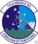 STICKER USAF 741ST MISSILE SQUADRON
