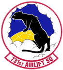 STICKER USAF 731ST AIRLIFT SQUADRON