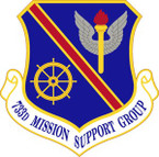 STICKER USAF 733rd Mission Support Group Emblem