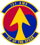 STICKER USAF 731st Air Mobility Squadron Emblem