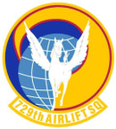STICKER USAF 729TH AIRLIFT SQUADRON