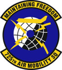 STICKER USAF 725th Air Mobility Squadron Emblem