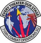 STICKER USAF 710 Combat Operations Squadron
