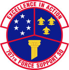 STICKER USAF 707th Force Support Squadron Emblem