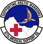 STICKER USAF 673rd Medical Support Squadron Emblem
