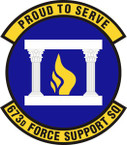 STICKER USAF 673rd Force Support Squadron Emblem