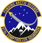 STICKER USAF 673rd Comptroller Squadron Emblem